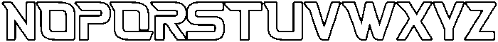 Fasthour-ThinOutline otf (100) Font LOWERCASE