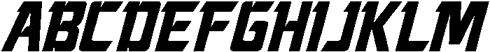 Fastrek Slant otf (400) Font UPPERCASE