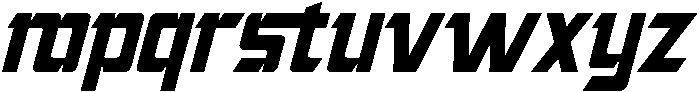 Fastrek Slant otf (400) Font LOWERCASE