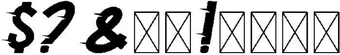 Fastrun Regular otf (400) Font OTHER CHARS