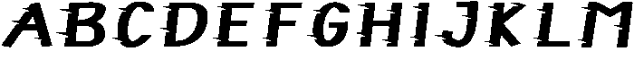 Fastrun Regular otf (400) Font UPPERCASE