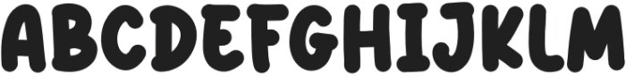 FatPolarRegular otf (400) Font UPPERCASE