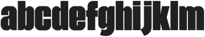 Fatbold Slim Regular otf (700) Font LOWERCASE