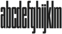 Fatbold Slim Ultra Condensed otf (700) Font LOWERCASE