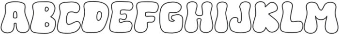 Father Christmas Outline otf (400) Font LOWERCASE