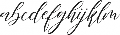Fathir Script otf (400) Font LOWERCASE