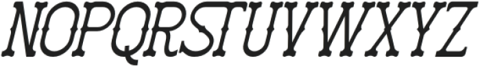 Fatient Italic otf (400) Font UPPERCASE