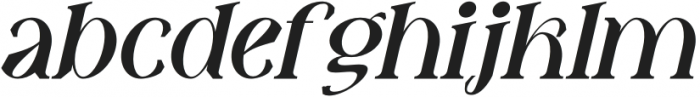 FatinGengky-Italic otf (400) Font LOWERCASE