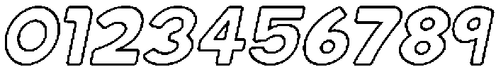 Fatty Soda Outline Italic otf (400) Font OTHER CHARS