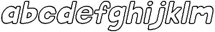 Fatty Soda Outline Italic otf (400) FONT