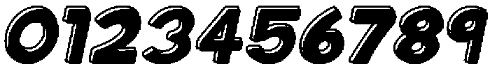 Fatty Soda Outline Shadow Ital otf (400) Font OTHER CHARS