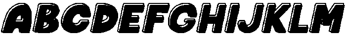 Fatty Soda Outline Shadow Ital otf (400) Font