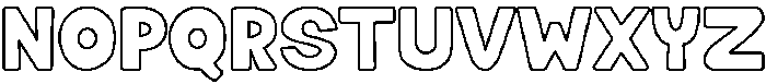 Fatty Soda Outline otf (400) Font UPPERCASE