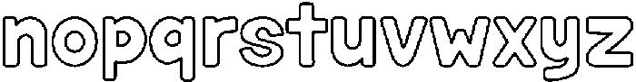 Fatty Soda Outline otf (400) Font LOWERCASE