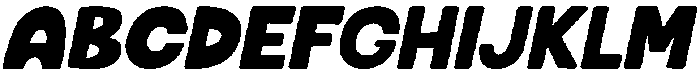 Fatty Soda Solid Italic otf (400) Font UPPERCASE
