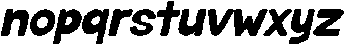 Fatty Soda Solid Italic otf (400) Font LOWERCASE