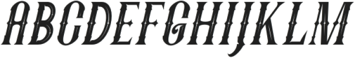 Fatumbrutum Condensed Italic otf (400) Font UPPERCASE