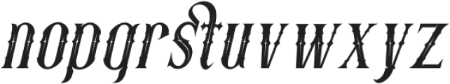 Fatumbrutum Condensed Italic otf (400) Font LOWERCASE