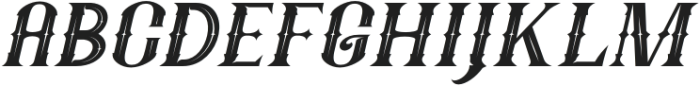 Fatumbrutum Italic otf (400) Font UPPERCASE