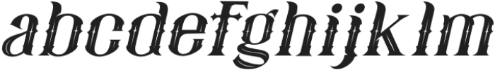 Fatumbrutum Italic otf (400) Font LOWERCASE