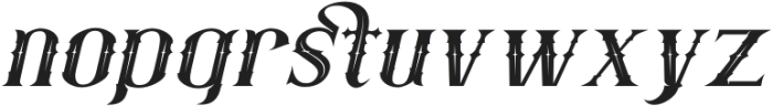 Fatumbrutum Italic otf (400) Font LOWERCASE