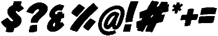 Faturay Italic otf (400) Font OTHER CHARS