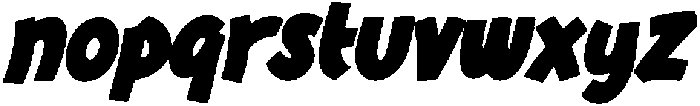 Faturay Italic otf (400) Font LOWERCASE