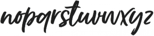 Fave Casual Script Bold otf (700) Font LOWERCASE