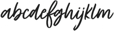 Fave Casual Script otf (400) Font LOWERCASE