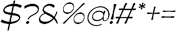 Favions Italic otf (400) Font OTHER CHARS