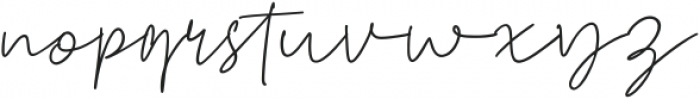 Fayette Signature otf (400) Font LOWERCASE