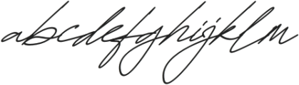 Fayetteville Signature Italic otf (400) Font LOWERCASE