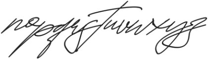 Fayetteville Signature Italic otf (400) Font LOWERCASE