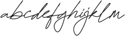 Fayetteville Signature Regular otf (400) Font LOWERCASE