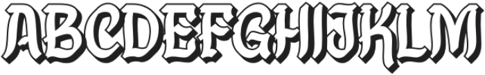 fael MAOOF Shadow otf (400) Font UPPERCASE