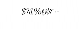 Faddish-Bold Italic.otf Font OTHER CHARS