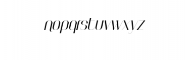 Faddish-Bold Italic.otf Font LOWERCASE