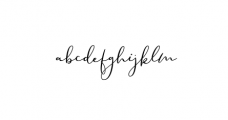 Family Time script.ttf Font LOWERCASE