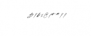 Fascinating Signature.ttf Font OTHER CHARS