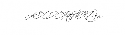 Fascinating Signature.ttf Font UPPERCASE