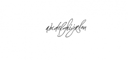 Fascinating Signature.woff Font LOWERCASE