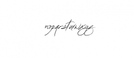 Fascinating Signature.woff Font LOWERCASE