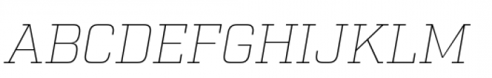 Factoria Thin Italic Font UPPERCASE