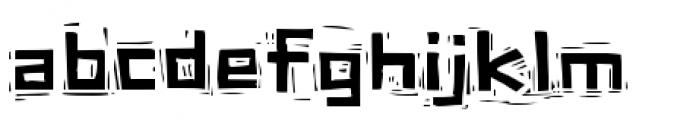 Factura Wide Rough Font LOWERCASE