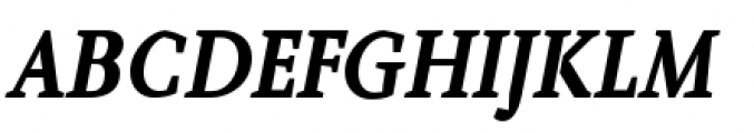 Farrerons Serif Bold Italic Font UPPERCASE