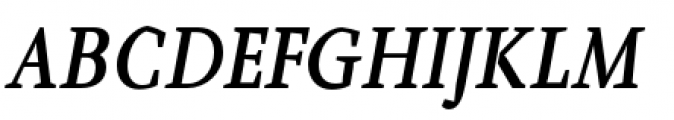 Farrerons Serif Demi Bold Italic Font UPPERCASE