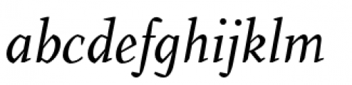 Farrerons Serif Italic Font LOWERCASE