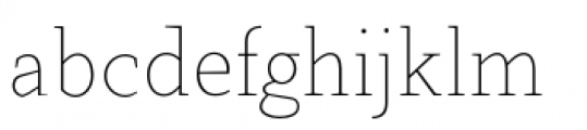 Farrerons Serif Thin Font LOWERCASE