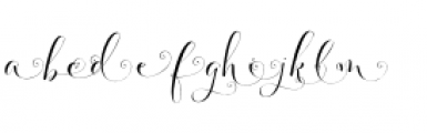 Fashionista Right 2 Font LOWERCASE