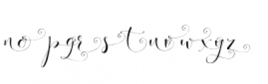 Fashionista Right 2 Font LOWERCASE